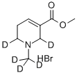 1,2,5,6-四氢-1-(甲基-D3)-3-吡啶-2,6-D2-羧酸甲酯氢溴酸盐结构式_131448-18-5结构式