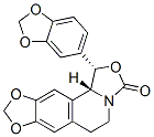 (9ci)-1-(1,3-苯并二氧杂环戊烯l-5-基)-1,5,6,11b-四氢-3H-[1,3]二氧代[4,5-g]噁唑并[4,3-a]异喹啉-3-酮结构式_131589-16-7结构式