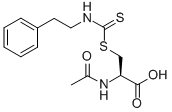 N-acetyl-s-[n-(2-phenylethyl)thiocarbamoyl]-l-cysteine Structure,131918-97-3Structure