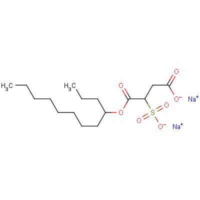 月桂醇磺基琥珀酸酯二钠结构式_13192-12-6结构式