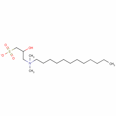 2-羟基-3-磺丙基-二甲基十二烷基铵内盐结构式_13197-76-7结构式