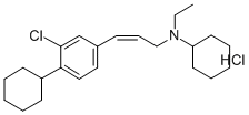 3-(3-氯-4-环己基苯基)-N-环己基-N-乙基-2(Z)-丙烯基胺结构式_132173-07-0结构式