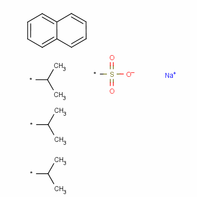 三(1-甲基乙基)萘磺酸钠结构式_1323-19-9结构式