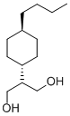 2-(反式-4-丁基环己基)丙烷-1，3-二醇结构式_132310-87-3结构式