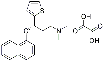 (S)-(+)-N,N-二甲基-3-(1-萘氧基)-3-(2-噻吩基)丙胺草酸盐结构式_132335-47-8结构式