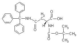 叔丁氧羰基-N-beta-三苯甲基-L-天门冬酰胺结构式_132388-68-2结构式