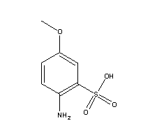 对氨基苯甲醚-3-磺酸结构式_13244-33-2结构式