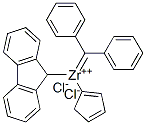二苯亚甲基(环戊二烯)(9-芴基)二氯化锆结构式_132510-07-7结构式
