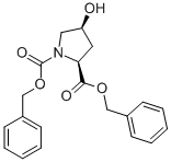 (2S,4S)-4-hydroxy-1,2-Pyrrolidinedicarboxylic acid 1,2-bis(phenylmethyl) ester Structure,132592-07-5Structure