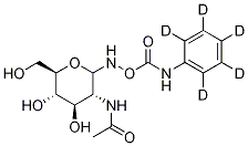 (Z)-O-(2-乙酰氨基-2-脱氧-D-吡喃葡萄糖亚基)氨基N-苯基-d5-氨基甲酸酯结构式_1331383-16-4结构式
