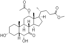 12-(Acetyloxy)-3,6-dihydroxy-7-oxocholan-24-oic acid methyl ester Structure,133181-56-3Structure