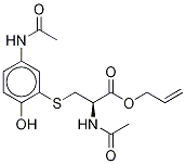 N-乙酰基-S-[3-乙酰氨基-6-羟基苯基]半胱氨酸-d5烯丙基酯溴化物结构式_1331889-45-2结构式