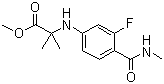 N-[3-氟-4-[(甲基氨基)羰基]苯基]-2-甲基-丙氨酸甲酯结构式_1332524-01-2结构式