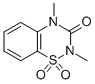 2,4-二甲基-2H-1,2,4-苯并噻二嗪-3(4H)-酮-1,1-二氧化物结构式_13338-03-9结构式