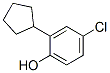 2-环戊基-4-氯苯酚结构式_13347-42-7结构式