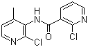 2-氯-N-(2-氯-4-甲基吡啶-3-基)烟酰胺结构式_133627-46-0结构式