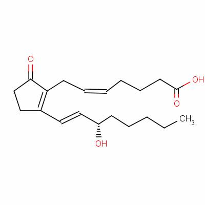 前列腺素 B2结构式_13367-85-6结构式