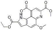 7,9-二甲氧基羰基-2-乙氧基羰基-5-甲氧基-1H-吡咯并-[2,3-f]喹啉结构式_133706-80-6结构式