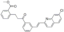 2-[3-(R)-[3-[2-(7-氯-2-喹啉基)乙烯基]苯基]-3-羰基丙基]苯甲酸甲酯结构式_133791-17-0结构式