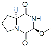 (3S-反式)-(9CI)-六氢-3-甲氧基吡咯并[1,2-a]吡嗪-1,4-二酮结构式_134023-31-7结构式