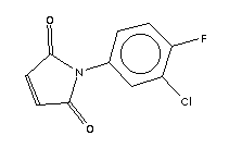 1-(3-氯-4-氟苯基)-吡咯-2,5-二酮结构式_134220-37-4结构式