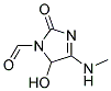 (9ci)-2,5-二氢-5-羟基-4-(甲基氨基)-2-氧代-1H-咪唑-1-羧醛结构式_134419-31-1结构式