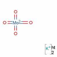 钼酸钾结构式_13446-49-6结构式