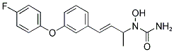 N-[3-[3-(4-氟苯氧基)苯基]-1-甲基-2-丙烯-1-基]-N-羟基-脲结构式_134470-38-5结构式
