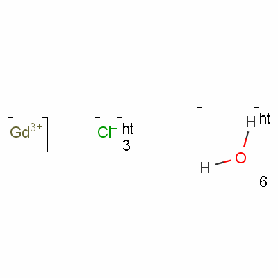 氯化钆六水结构式_13450-84-5结构式