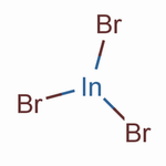 溴化铟(III)结构式_13465-09-3结构式