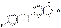 5-[[(4-氟苯基)甲基]氨基]-1,3-二氢-2H-咪唑并[4,5-b]吡啶-2-酮-d4结构式_1346598-41-1结构式
