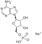 腺苷5-单磷酸二钠结构式_13474-03-8结构式