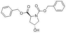 (2S,4R)-4-羟基-1,2-吡咯烷二羧酸 1,2-双(苯基甲基)酯结构式_13500-53-3结构式