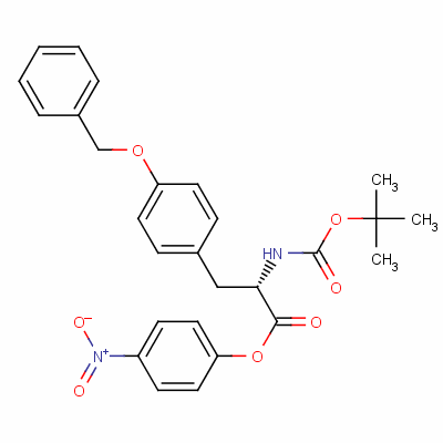 N-[(1,1-二甲基乙氧基)羰基]-O-(苯基甲基)-L-酪氨酸 4-硝基苯基酯结构式_13512-59-9结构式