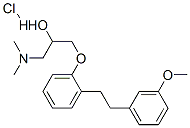 1-(二甲基氨基)-3-[2-[2-(3-甲氧基苯基)乙基]苯氧基]-2-丙醇盐酸盐结构式_135261-74-4结构式