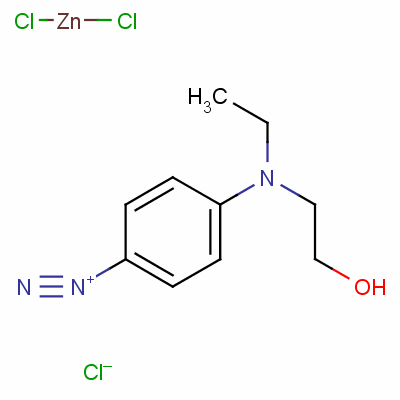 氯化-对重氮基-N-羟乙基苯胺合氯化锌结构式_13532-96-2结构式
