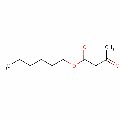 乙酰乙酸正己酯结构式_13562-84-0结构式