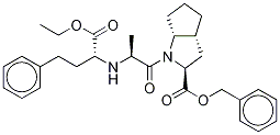[2S,3aR,6aR]-1-[(2(S)-2-[[(1R)-1-乙氧基碳二甲基苯基)-3-苯基丙基]氨基]-1-氧代丙基]八氢环戊烯并[6]吡咯-2-羧酸,苄酯结构式_1356352-52-7结构式