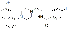 4-氟-N-[2-[4-(7-羟基-1-萘)-1-哌嗪基]乙基]-苯胺结构式_135722-26-8结构式