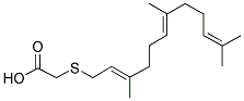 {[(2E,6e)-3,7,11-trimethyl-2,6,10-dodecatrien-1-yl]sulfanyl}acetic acid Structure,135784-48-4Structure