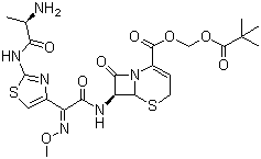 头孢唑肟丙匹酯结构式_135821-54-4结构式