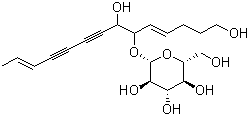 党参炔苷结构式_136085-37-5结构式