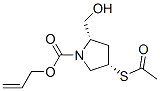 (2S,4S)-4-乙酰基硫代-2-羟基甲基-1-吡咯烷羧酸-2-丙酯结构式_136140-32-4结构式