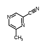 2-氰基-6-甲基吡嗪结构式_136309-04-1结构式