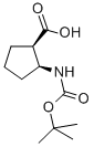 顺式-2-(叔丁氧羰基氨基)-1-环戊羧酸结构式_136315-70-3结构式