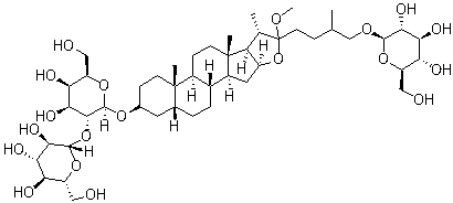 知母皂苷E;知母皂苷BI结构式_136565-73-6结构式