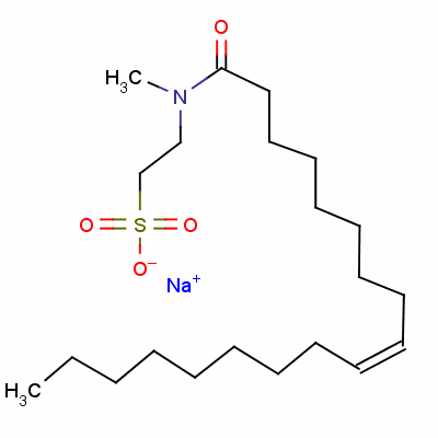 N-油酰基-N-甲基牛磺酸钠结构式_137-20-2结构式