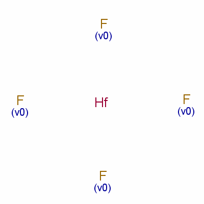 四氟化铪结构式_13709-52-9结构式