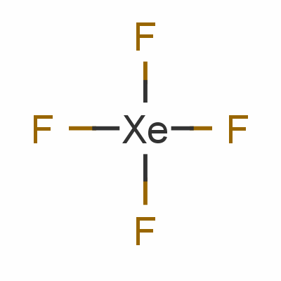 四氟化氙结构式_13709-61-0结构式