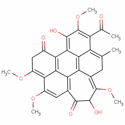 Hypocrellin c Structure,137592-26-8Structure